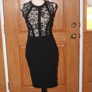 Entry,  Sexy black lace dress small